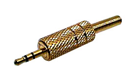 3,5mm Stereo Jak Altın Kaplama resim1