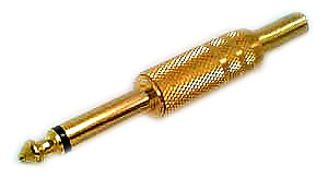 6,3mm Mono Jak Altın Kaplama resim1