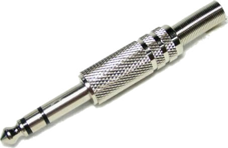 6,3mm Stereo Jak Metal resim1