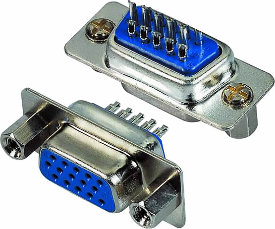 D-Sub 15 Pin Dişi Konnektör 3 Sıralı resim1