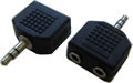 3,5 mm Stereo Erkek Çift 3,5 mm Stereo Dişi Dağıtıcı
