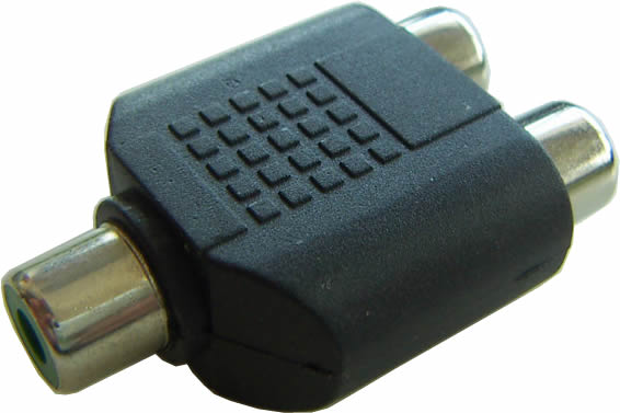 RCA Dişi Çift RCA Dişi Dağıtıcı resim1