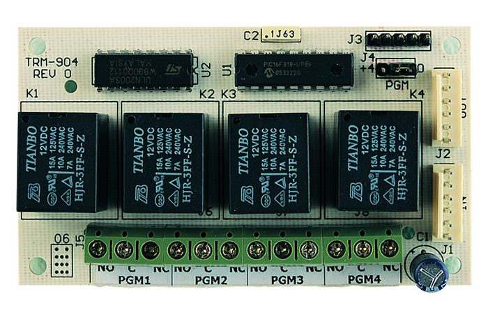 TRM-904 Teknim 4 Çıkışlı PGM Röle Modülü resim1
