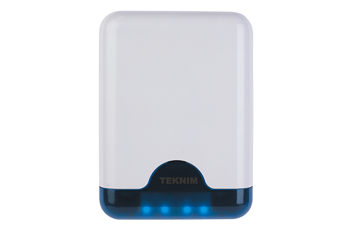 VAS-730B Teknim 4 Ledli Harici Siren (Şarjlı Pil Dahil) Metal Korumalı resim1