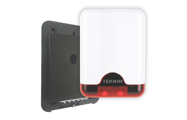 VAS-720R Teknim 2 Ledli Harici Siren (Şarjlı Pil Dahil) Metal Korumalı resim1