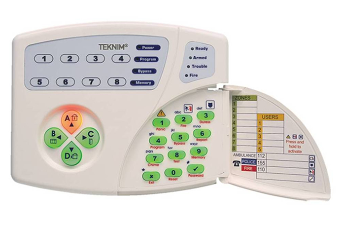 VPC-108 KEYPAD 8 Zone Led Keypad resim1