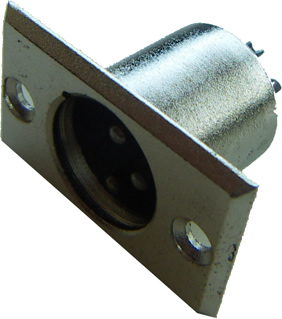 XLR 3 Pin Erkek Şase Tipi Konnektör resim1