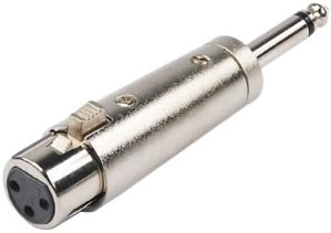 XLR 3 Pin Dişi 6,3mm Mono Erkek Dönüştürücü resim1